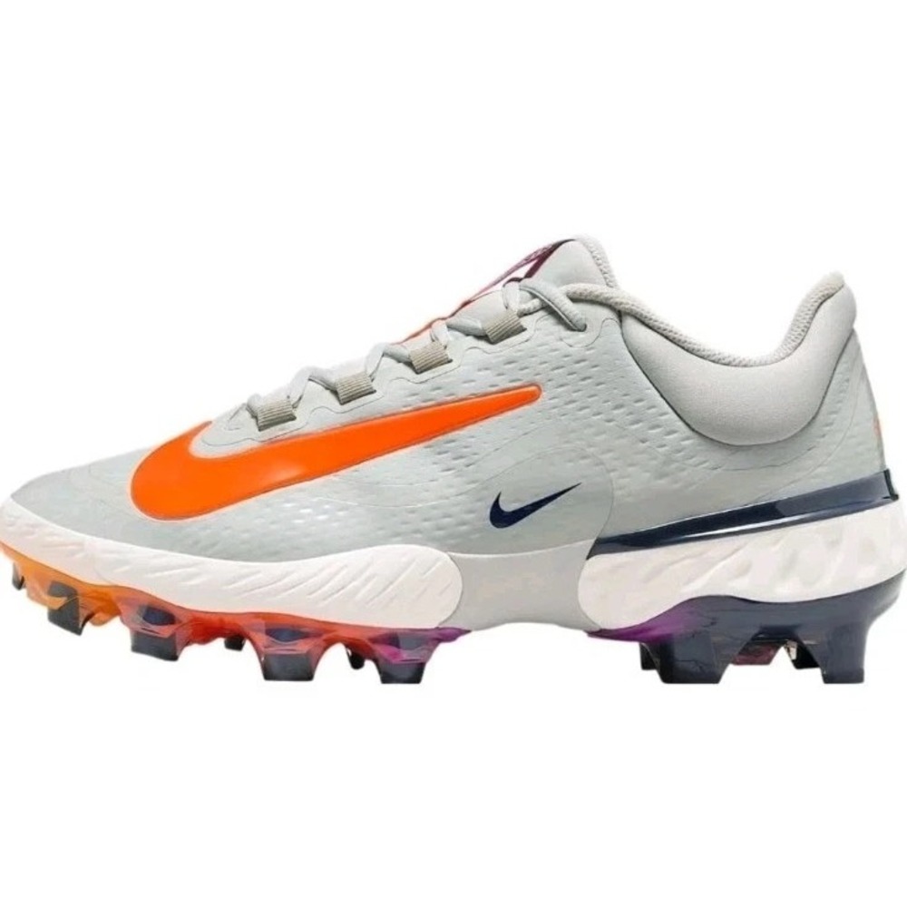 Mens Size 16 Nike Alpha Huarache Elite 4 Low MCS Grey Baseball Cleats HF1137-001